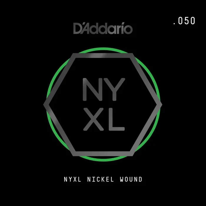 D’Addario NYXL Nickel Wound Electric Guitar Single String, .050