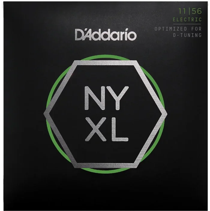D’Addario NYXL1156 Nickel Wound Electric Guitar Strings, Medium Top – Extra-Heavy Bottom, 11-56