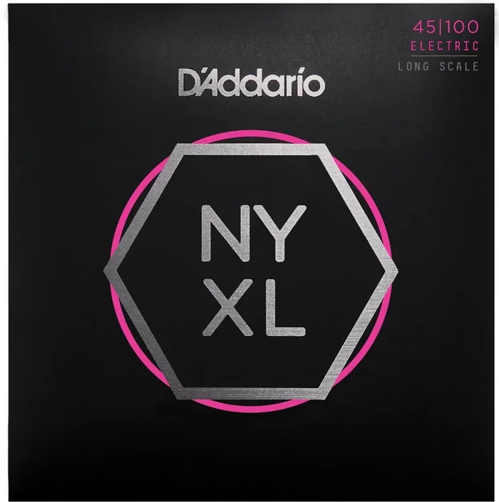 D’Addario NYXL45100 Nickel Wound Bass Guitar Strings, Regular Light, 45-100, Long Scale