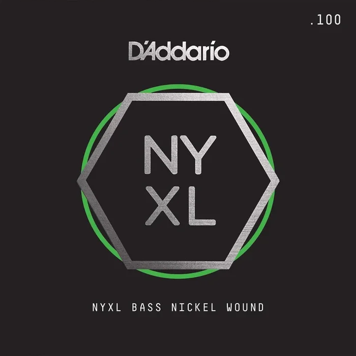 D’Addario NYXLB100TSL, NYXL Nickel Wound Bass Guitar Single String, Super Long Scale, .100, Tapered