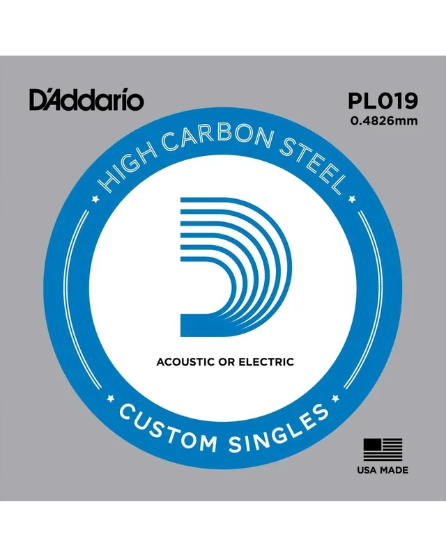 D’Addario PL019 High Carbon Steel Single String