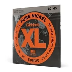 D’Addario XL Pure Nickel 10-45 Regular Light Electric Guitar Strings