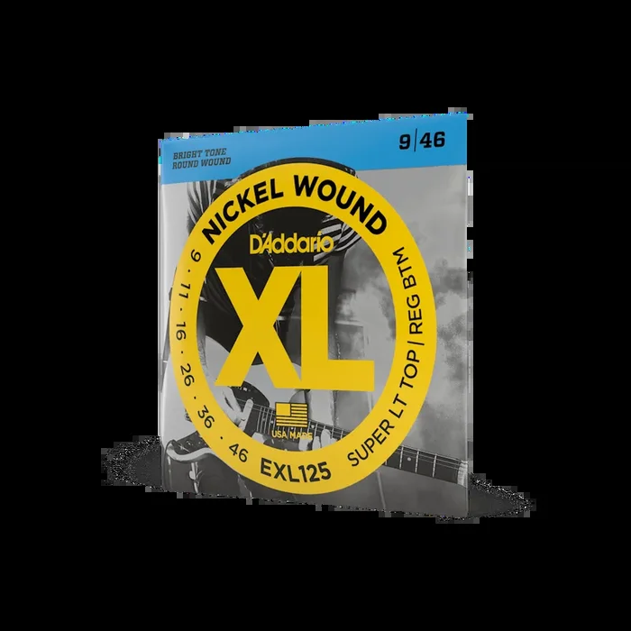 D’Addario XL Super Light Top/Regular Bottom Electric Guitar Strings 9-46