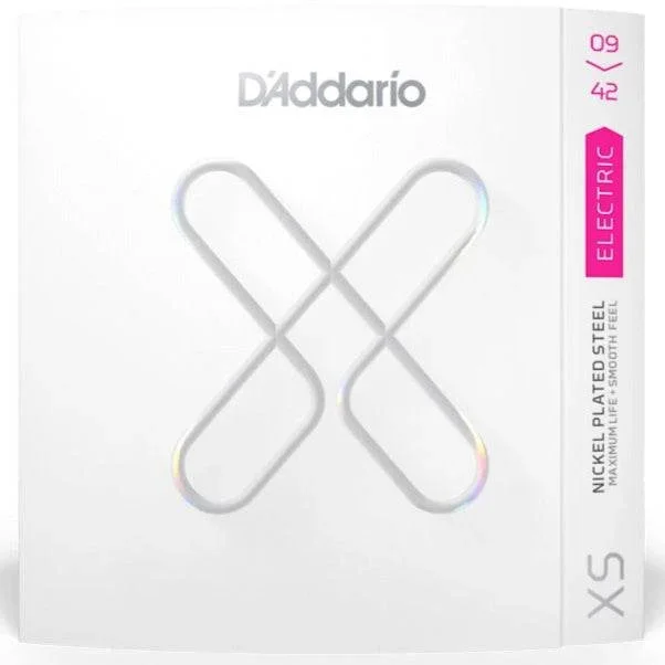 D’ADDARIO XSE0942 Super Light XS Nickel Coated Electric Guitar Strings (09-42)