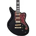 D’Angelico Deluxe Series Bedford SH Electric Guitar With USA Seymour Duncan Pickups and Stopbar Tailpiece Black
