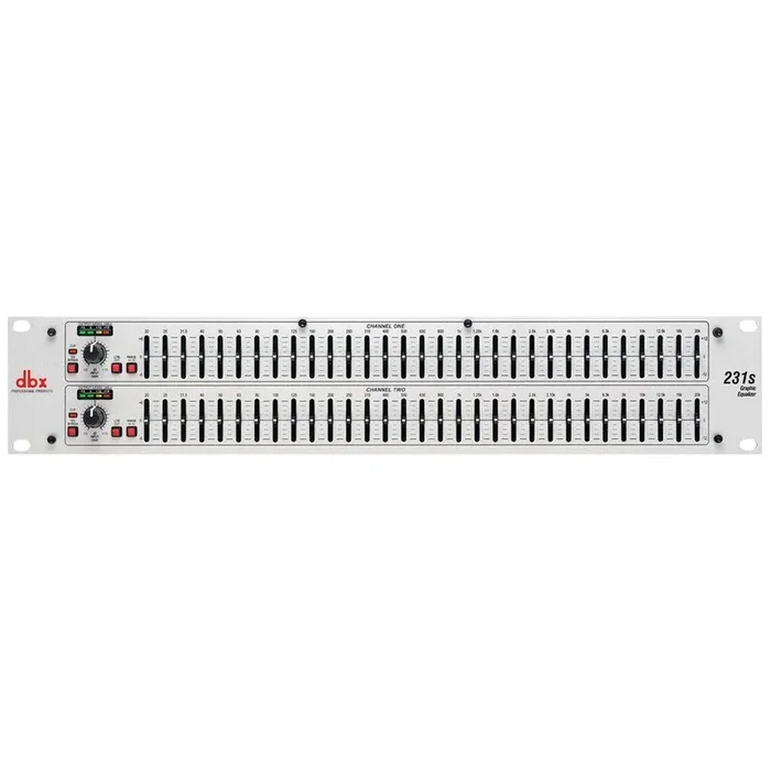 dbx 231S Dual 31-Band Graphic Equalizer – Pro Audio EQ for Touring & Studios, 1/3-Octave Control, Rugged Reliability