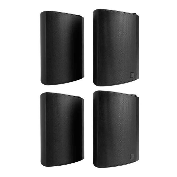 Definitive Technology Dymension AW-550 All-Weather Outdoor Speaker Bundle (Black, 2 Pairs) – 5.25″ Woofer, 1” Tweeter & Passive Bass Radiator, Two-Way Surface Mount, IP66 Rated (4 Speaker Bundle)