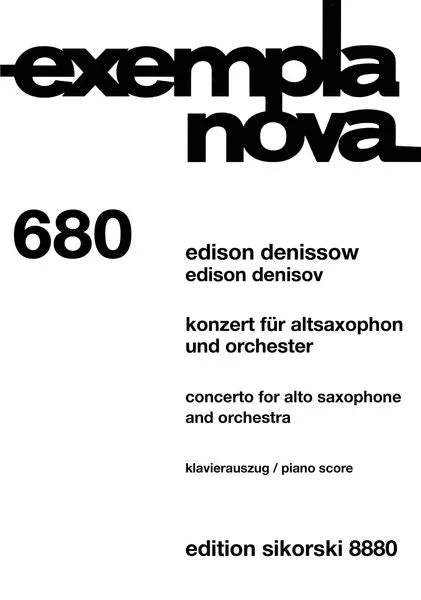 Denisov: Alto Saxophone Concerto