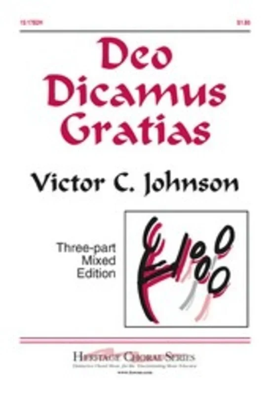Deo Dicamus Gratias 3 Part Mixed