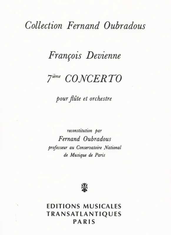 Devienne: Flute Concerto No. 7 in E Minor