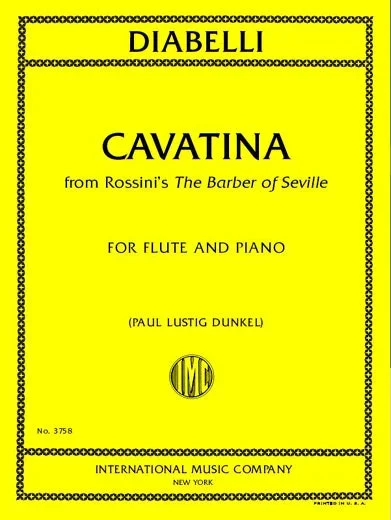 Diabelli: Cavatina from Rossini’s The Barber of Seville (arr. for flute & piano)