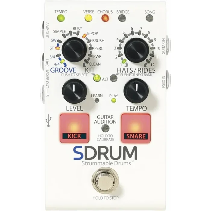 Digitech SDRUM Intelligent Drum Machine for Guitarists and Bassists