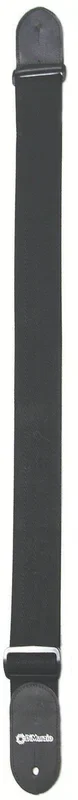 DiMarzio 2 Inch Black Guitar Strap Nylon With Leather Ends