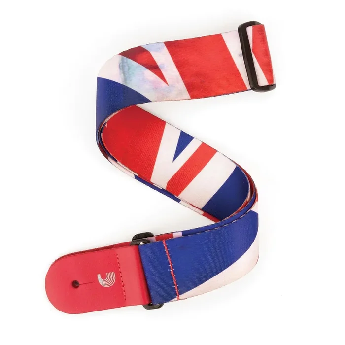 Distressed Union Jack Guitar Strap – by D’Addario