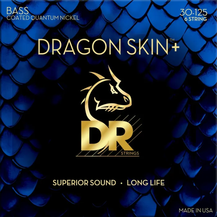 DR Dragon Skin+ Quantum Nickel Bass Strings 30-125