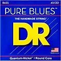 DR Strings PURE BLUES Medium 5-String Bass Strings (45-130) Standard