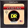 DR Strings VERITAS Uncoated Accurate Core Technology Acoustic Guitar Strings 6-Pack Light (12-54)