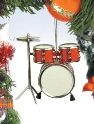 Drum Set Ornament – Red
