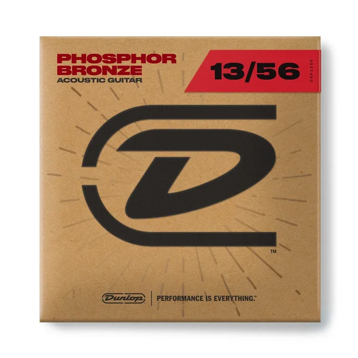 Dunlop Acoustic Guitar Str Set 13/56 Phosphor Bronze Medium Gauge