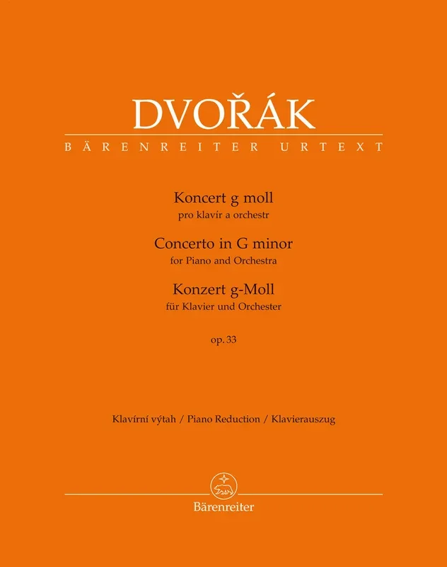 Dvořák: Piano Concerto in G Op 33 – Piano Reduction