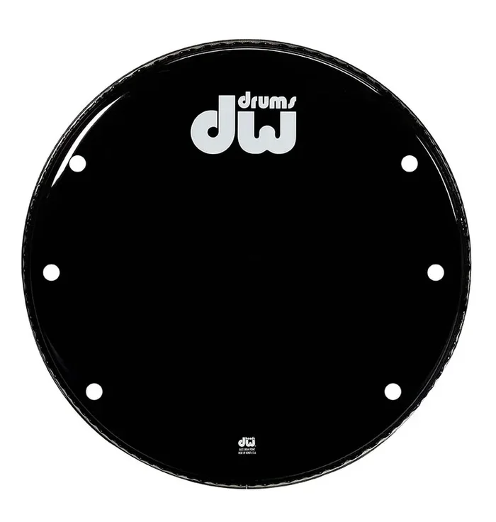 DW 22″ Gloss Black Bass Drumhead
