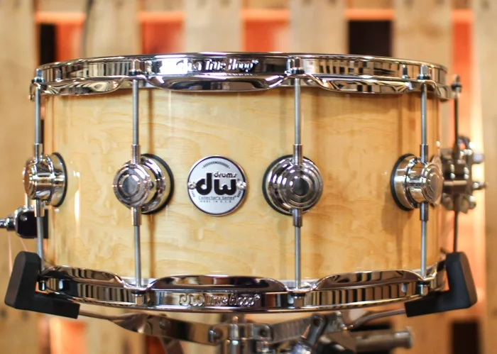 DW 6.5×14 Collector’s Maple VLT White Ash Pomelle Snare Drum – SO#1119651