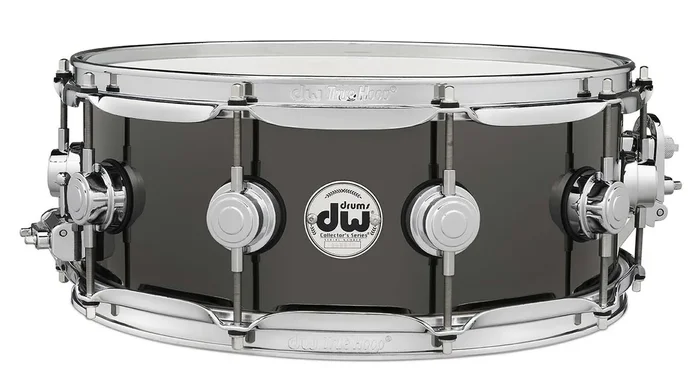 DW Collector’s Series B-Stock Snare Drum 5.5×14 Black Nickel Over Brass Chrome Hardware