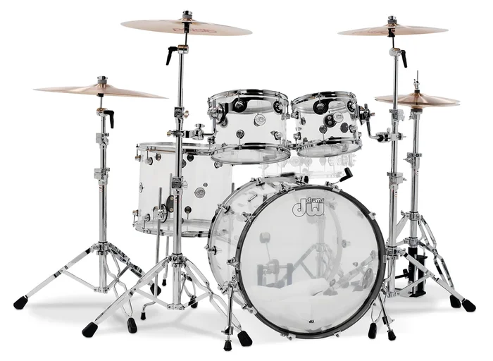 DW DDAC2214CL Design Series 10/12/16/22 Seamless Acrylic 4-Piece Drum Kit Set