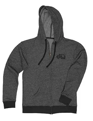 DW Flag Denim Fleece Zip Hoodie Lg