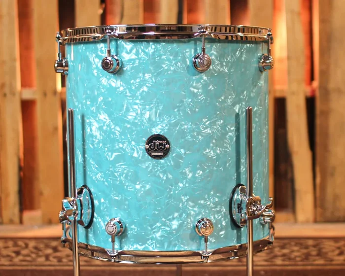 DW Performance Seafoam Marine Floor Tom – 16×16