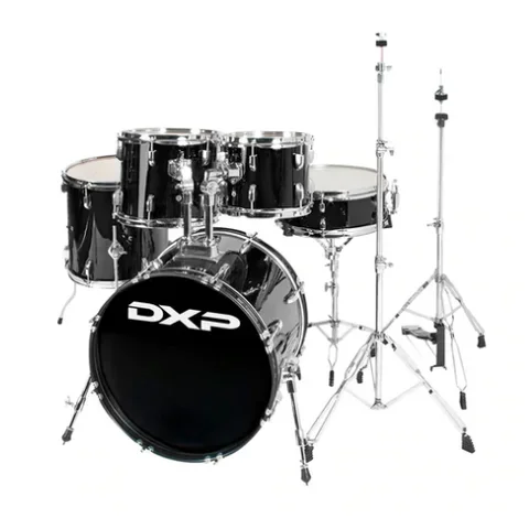 DXP Fusion Series 20″ 5 Piece Drum Kit – Black