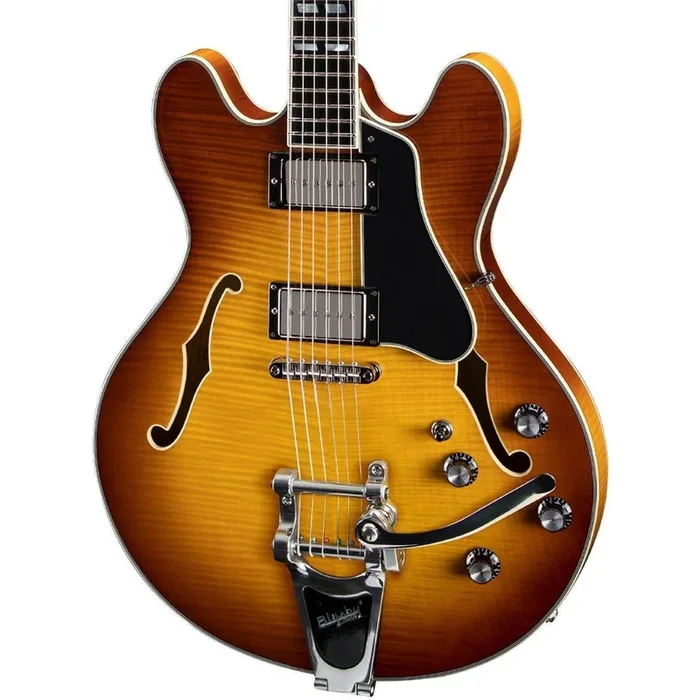Eastman Guitars T486B-GB Thinline Electric, Gold Burst