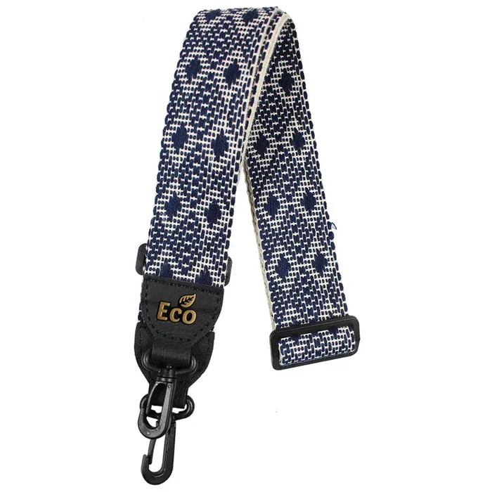 EcoStrap Banjo Strap – Basso EcoBanjo Series – BJ-04 Diamond – 100% Recyclable Cotton, Adjustable Length 33″ to 59″, Width 2″