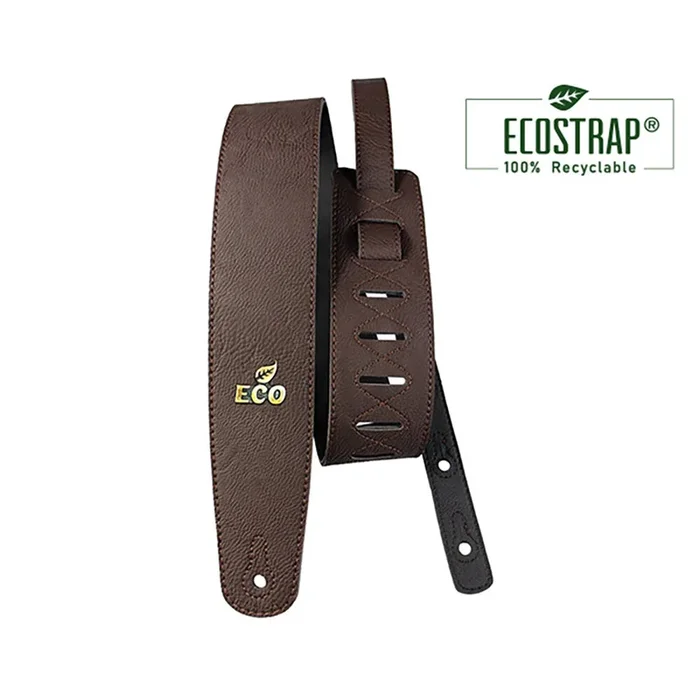 EcoStrap Vegan Guitar Strap – 100% Eco-Friendly Brown ECO-02