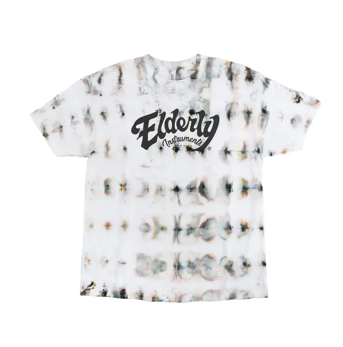 Elderly Instruments Tie-Dyed Logo Shirt, Pewter Splitches Pattern (Various Sizes)