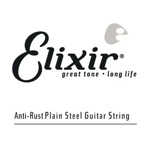 Elixir 13018 Anti-Rust Plain Steel Single String Guitar String
