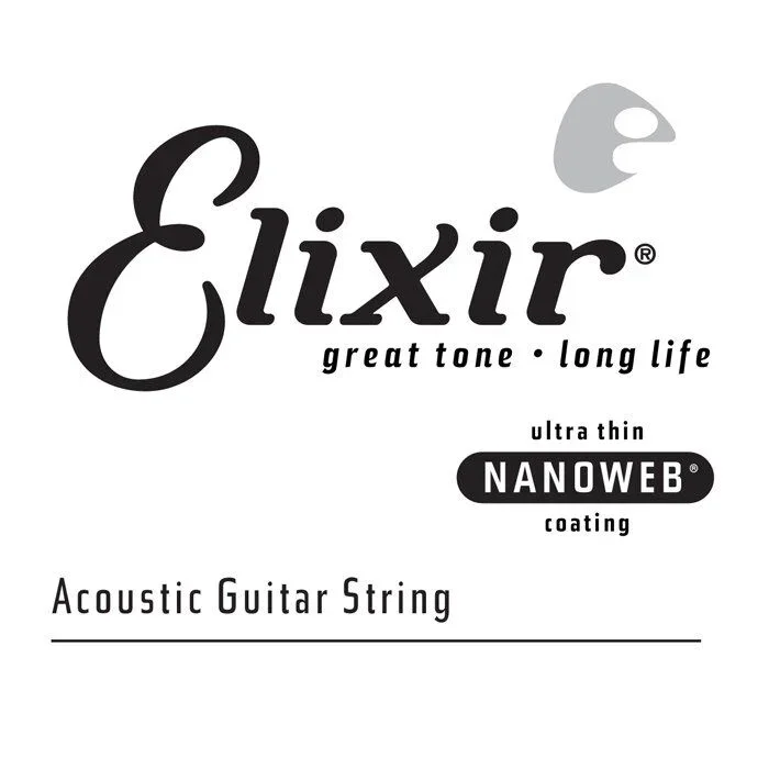 Elixir 15170 Nanoweb Single .070 80/20 Bronze Acoustic Guitar String