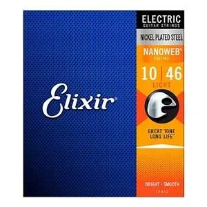 Elixir Nanoweb Electric Guitar Strings – 12052 Light (10-46)