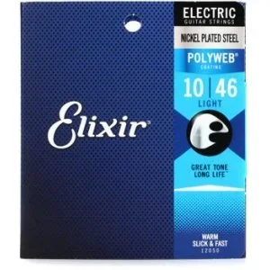 Elixir Strings Polyweb Electric Guitar Strings – .010-.046 Light