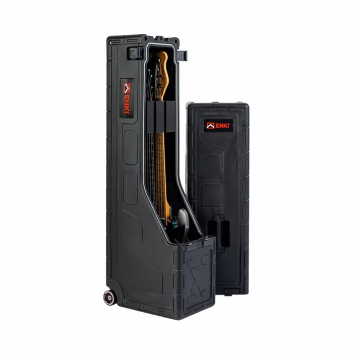 ENKI X2 Dual Bass Guitar Case with 2 Latch Design and Weather Seal