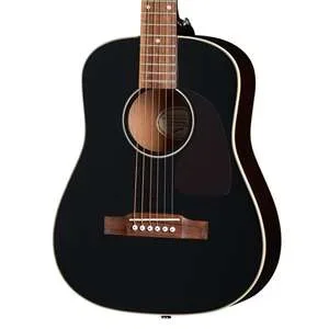 Epiphone J-45 Express Ebony – 7/8 Size Travel Guitar with Layered Spruce Top and Layered Mahogany Body