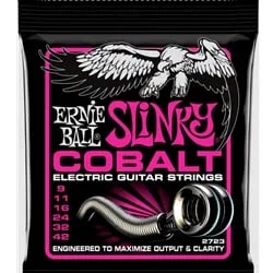 Ernie Ball 2723 Super Slinky Cobait Electric Guitar Strings – 9-42 Gauge
