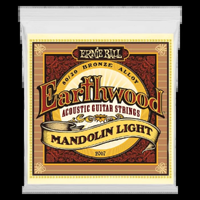 Ernie Ball Earthwood Mandolin Light Loop End 80-20 Bronze Acoustic Guitar String, 9-34 Gauge