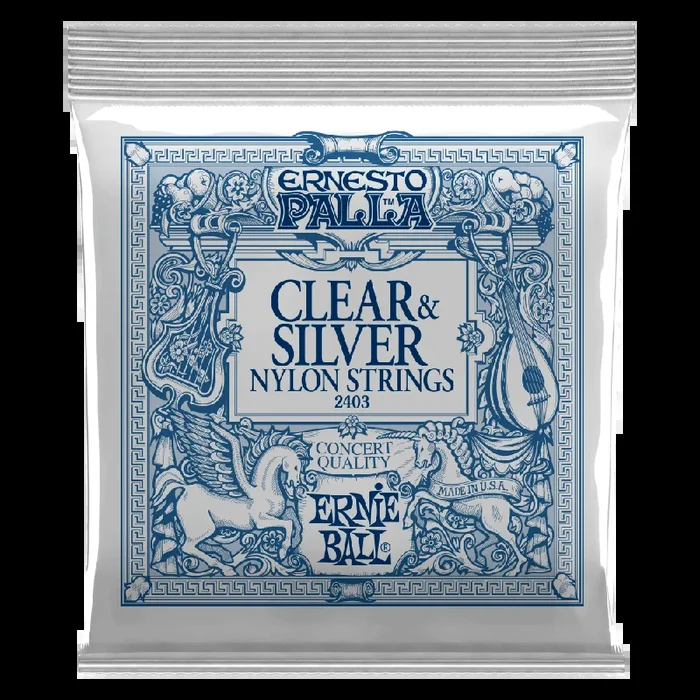 Ernie Ball Ernesto Palla Nylon Classical Guitar Strings Clear & Silver