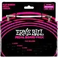 Ernie Ball Flat Ribbon Patch Cables Pedalboard Multipack White