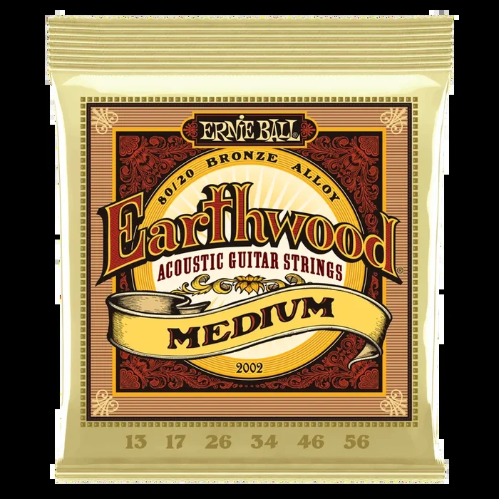 Ernie Ball Medium Earthwood 80/20 Bronze Acoustic Guitar Strings