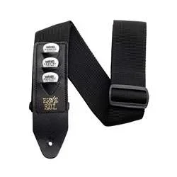 Ernie Ball Pickholder Strap – Black Polypro