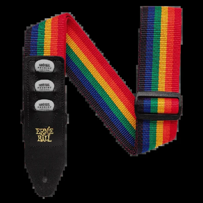 Ernie Ball Rainbow Polypro Pickholder Strap