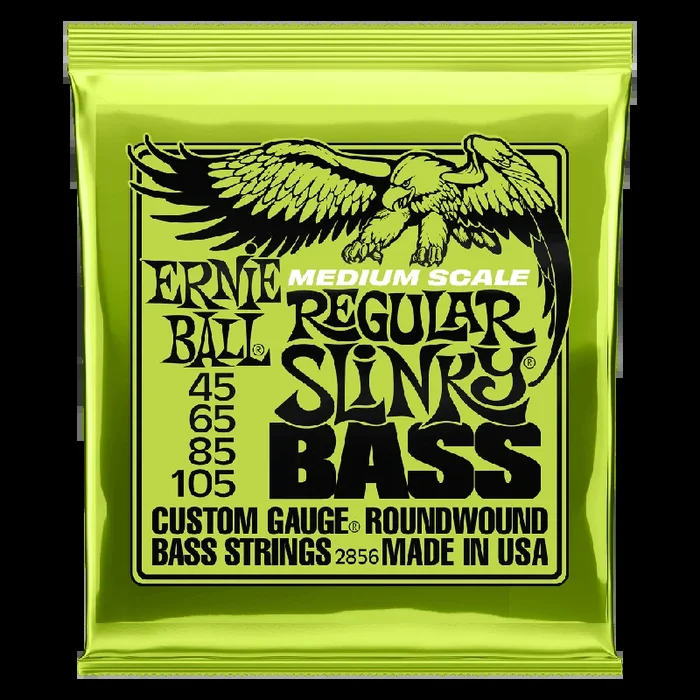 Ernie Ball Regular Slinky Nickel Wound Medium Scale Bass Strings – 45-105 Gauge