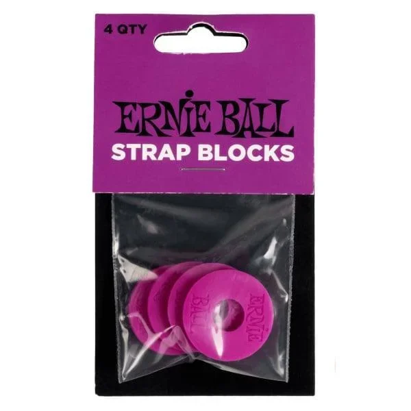 Ernie Ball Strap Blocks 4pk – Purple